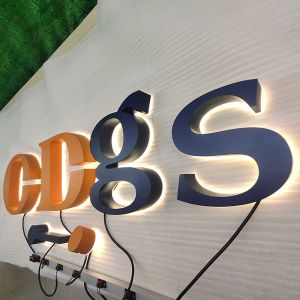 Buy cheap Custom Outdoor Store Front Signs Led Business Logo Signage Light Indoor Office Reception 3D Backlit Metal Sign Letter from wholesalers