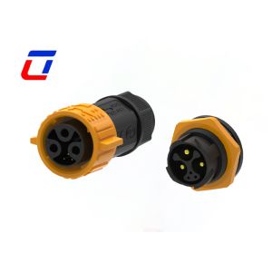 Buy cheap Waterproof Connector  M25 3+3 Pin IP67 15A Male Female  Quick Lock Plug Socket from wholesalers