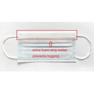 Buy cheap S&J Protective Disposable Anti Fog Face Mask Anti Fogging Respirator with Foam Strip on Inner Layer TYPE IIR  ASTM F2100 Level 3 from wholesalers