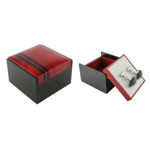 Buy cheap Square PU Leather Personalized Cufflink Box SGS / FSC Certification from wholesalers