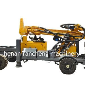 Buy cheap The RCF220W Wheel-type Trailer DTH Water Well Drilling Rig Powered By 65KW Engine from wholesalers