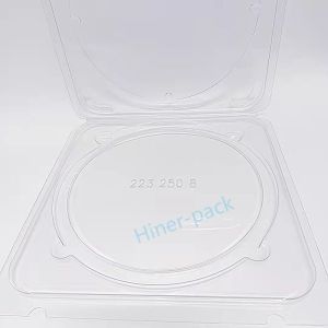 8 Inch Transparent Single Wafer Shipping Containers PET Material