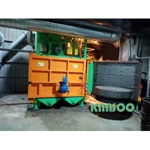 Buy cheap Double Station Turntable Shot Blasting Machine Heat Treatment from wholesalers