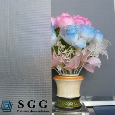 clear decorative patterned glass 3mm for glass door and window with 3C Certification