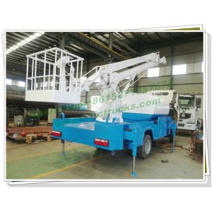 Buy cheap Truck Mounted 16m Aerial Work Platforms woith Water tanker High Performance Whtsp:+8615271357675 from wholesalers