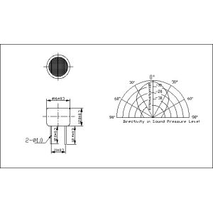 16mm * 12mm Ultrasonic Parking Sensor Transmitter / Receiver Split For