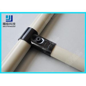 Buy cheap Adjustable Metal Joint for Pipe Rack , Thickness 23mm  T-Type Black Tubing Joint HJ-1 from wholesalers