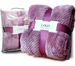 Buy cheap Polyester Embossed Flannel Fleece Blanket Super Soft For Bedsheet / Sofa Throws from wholesalers