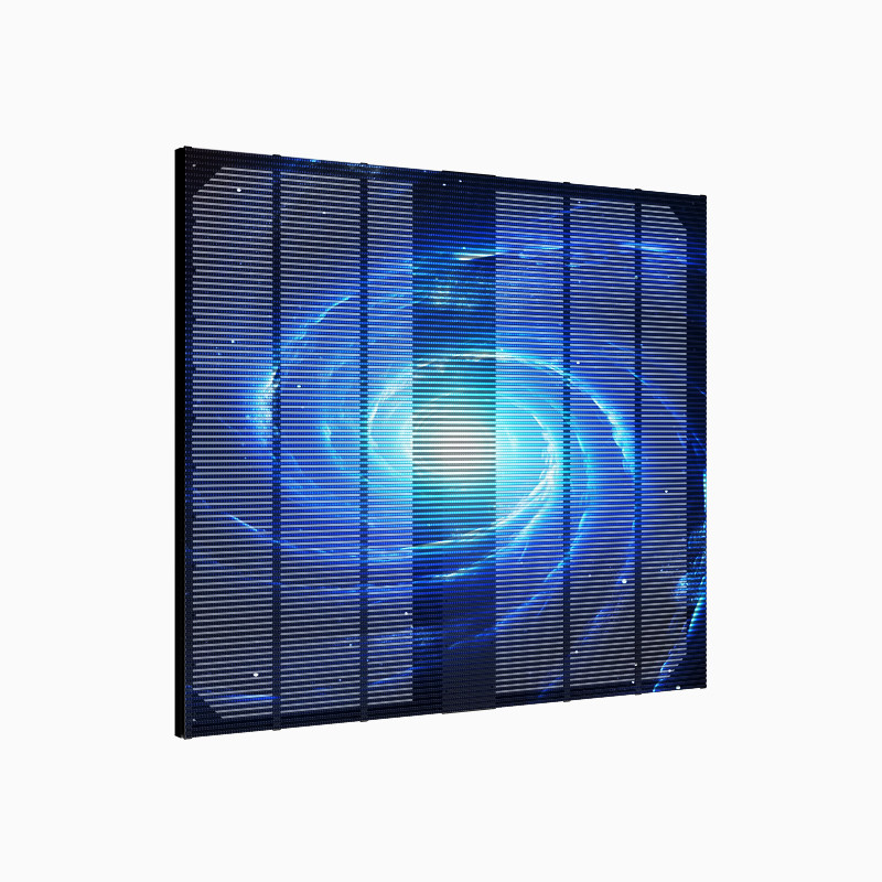 Quality High Quality Crystal P3.9 Full-Color Outdoor Media Facade Shop Window Led Video Wall Advertisement Led Grille Display for sale Buy cheap High Quality Crystal P3.9 Full-Color Outdoor Media Facade Shop Window Led Video Wall Advertisement Led Grille Display product