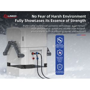 Buy cheap Cnlinko DL-28 IP68 Plastic Metal 50A 500V AC Power Connector 3 Pin Circular Waterproof Connectors from wholesalers