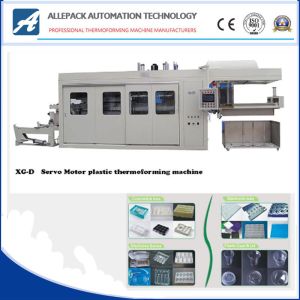 Buy cheap PLC Lid Plastic Thermoforming Machine With Automatic Touch Screen from wholesalers