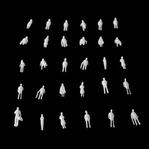 Buy cheap model white people 1:150  miniature white ABS plastic 1 cm  figures Architectural model human from wholesalers