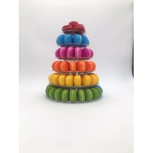 Buy cheap 6 Tier White 1mm Plastic Macaron Packaging Macaron Wedding Display from wholesalers