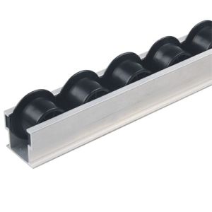 Buy cheap ESD 6063 Aluminum Flow Roller Track JY 2049A With Flange product