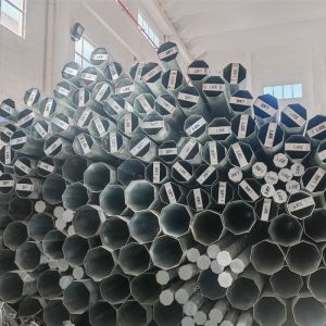 Buy cheap Hongxin Hot Galvanizing Overhead Line Slip Joint Burial Type 35FT Steel Poles from wholesalers