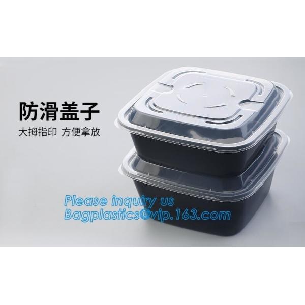 Buy cheap 3 compartment durable plastic food meal prep bento box,modern style food grade plastic fresh box/bento box/lunch box pac from wholesalers