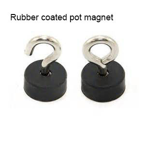 Buy cheap rubber-coated magnets base with external thread from wholesalers