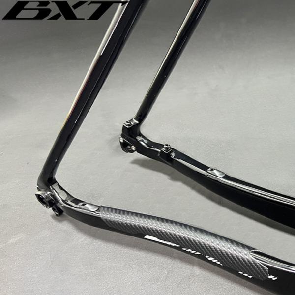 Quality Black Bike Chain Pad Carbon Frame Protector Sticker 4pcs PU Composite Pad for sale