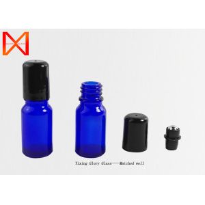 Buy cheap Clear Shiny Empty Rollerball Bottles , Amber Glass Roll On Bottles Cobalt Blue from wholesalers