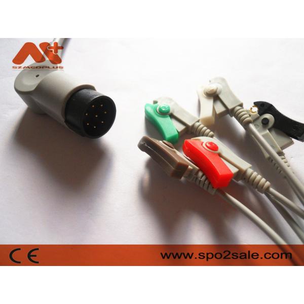 Quality Nihon Kohden OEC-6102A, OEC-6105A, OEC-6120A, OEC-6120J, OEC-6120K Compatible 5Lead Clip Direct-Connect ECG Cable for sale