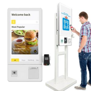 Touch LCD Self Service Ordering Machine Convenient And Applicable
