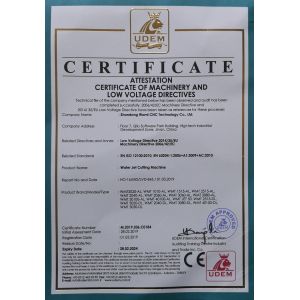 SHANDONG WAMI CNC TECHNOLOGY CO.LTD Certifications
