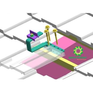 Residential Silver PV Mounting Systems / Solar Panel Roof Mounting Systems