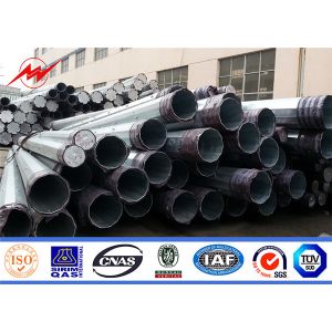 Buy cheap Power Tubular Structure Electrical Transmission Poles , 9m 200 dan Telescopic Steel Pole from wholesalers