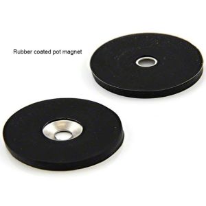 Buy cheap Wear-Resistant Rubber Coated Pot Magnets with Inner& Outer Threads from wholesalers