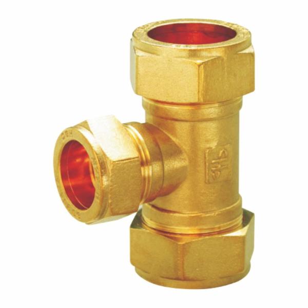 Quality Tee Refrigeration Pipe Fittings Female Brass Connector Reduce Coupling for sale