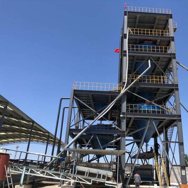 Quality Complete Set Silica Sand Upgrading Plant 100 Tons Increase in SiO2 Grade and Fe203 Removal for sale