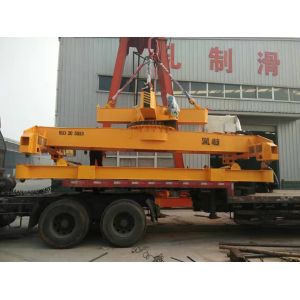 20ft 40ft Container Crane Spreader Rail Mounted Q235B Frame Material