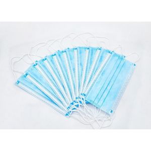 Buy cheap Three Layers Hypoallergenic Earloop Surgical Face Mask In Hospital from wholesalers