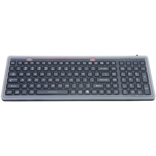 Buy cheap IP68 Industrial Rubber Medical Keyboard EMC Emission With Protection Cover from wholesalers