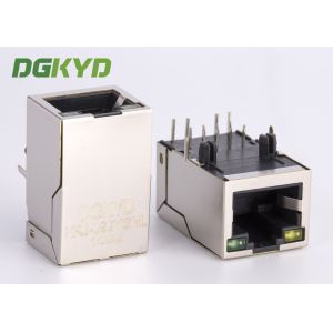 Buy cheap 100BASE single port Tab up RJ45 PCB Connector with Transformer for network connection from wholesalers