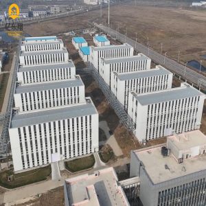 Steel Frame Building Construction with Aluminum Sliding Windows 50-70 Years Life