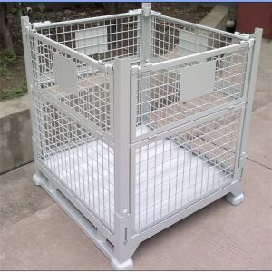 Buy cheap Collapsible Warehouse Stacking Racks Foldable Heavy Duty Metal Pallet Bins from wholesalers