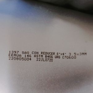 Buy cheap 24" Copper Nickel Butt Welding Eccentric Reducer Pipe Fitting from wholesalers