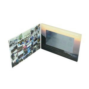 Buy cheap 7 inch LCD video brochure mailer with touch screen,video mailer brochure with custom boot logo menu from wholesalers