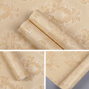 Buy cheap Moisture Proof Gold Embossed Wallpaper 10 Meter Embossed Peel And Stick Wallpaper product