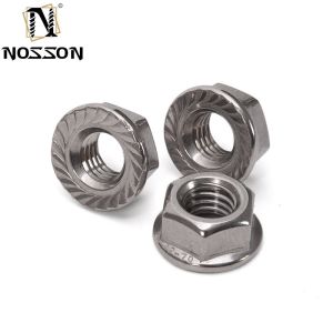 Buy cheap ZINC PLATED 304 Stainless Steel Hexagon Flange Nut M3 M4 M5 M6 M8 M10 M12 M16 M20 Pinking Slip Locking Lock Nuts in and DIN Standard from wholesalers