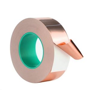 Buy cheap 76mm Adhesive Copper Tape Custom Log Roll Conductive Adhesive Tape product