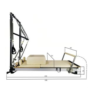 Buy cheap Gericon commerical use lower leg Aluminium pilates reformer pilates with half trapeze from wholesalers