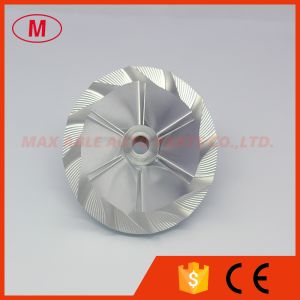 Buy cheap RHE7 NH374608 59.70/82.00mm 6+6 blades turbo Billet/milling/Aluminum 2024 compressor wheel for VX88/VX89 from wholesalers