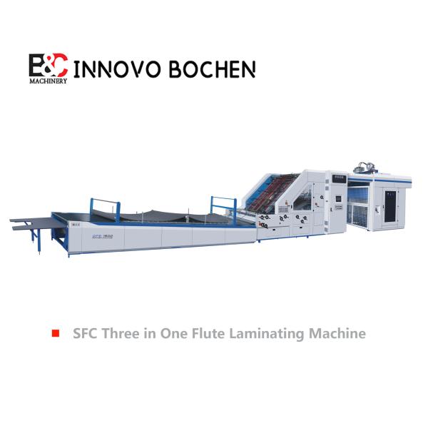 High Speed Intelligent Litho Laminator Five Ply Three In One Flaute Laminating