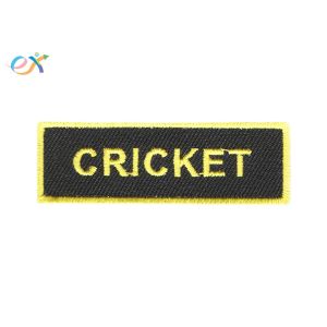 Buy cheap Personalized Name Patches Iron On Backing Rectangle Shape With Merrowed Edge from wholesalers
