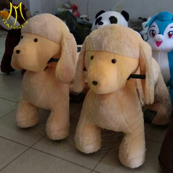 Quality Hansel wholesale battery powered animal toy plush electrical animal ride for kid for sale