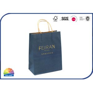 Buy cheap Shopping Medium Kraft Paper Bags Matt Lamination With Handles Customized from wholesalers