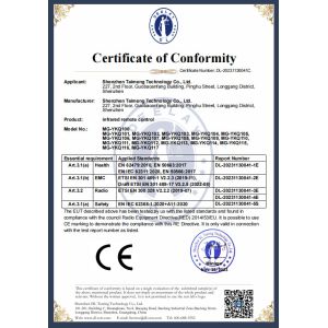 Shenzhen Taimeng Technology Co., Ltd Certifications