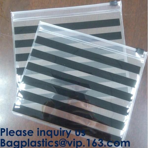 Frosted PVC Slider Zipper Bag Plastic Bag/ Recyclable Waterproof Transparent PVC
